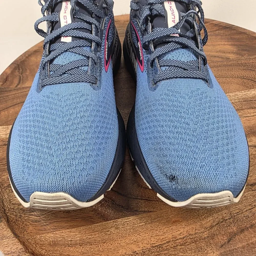 Brooks Launch 10 Peacoat Pink Glow Womens Blue Size 8 Running Shoes 1203981B441